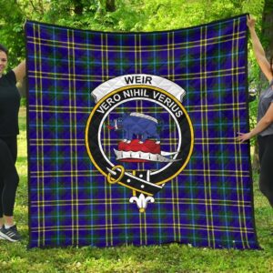 Weir Modern Tartan Clan Badge Premium Quilt Th8 Home Decor  Quilt